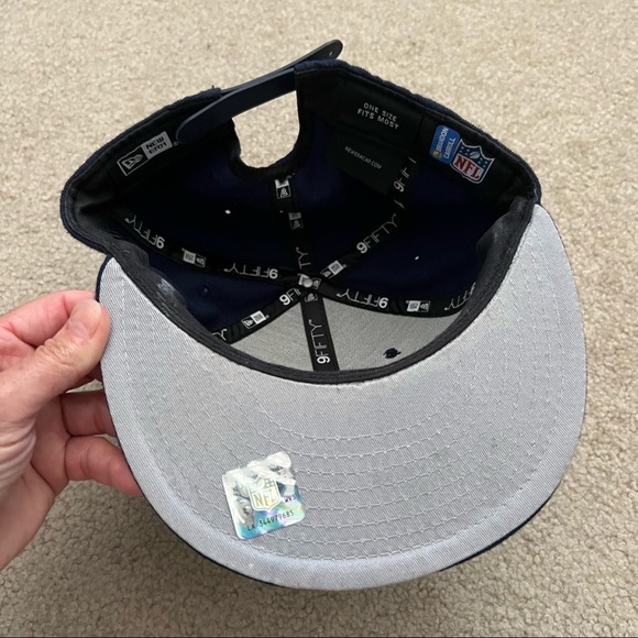 New Era Denver Broncos 59FIFTY Adjustable Navy Hat Embroidered Bronco - Picture 6 of 8